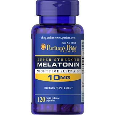 Imagem de Melatonin Melatonina 10mg 120 Capsulas Puritan