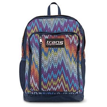 Imagem de Trans by Jansport Megahertz II Backpack Multi-coloured Chevron School Travel Pack