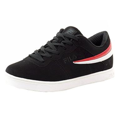 Imagem de Fila Sapato masculino casual clássico de lona, Preto, branco, sombra escura, 9.5