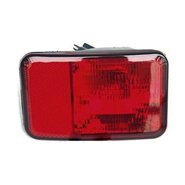 Imagem de JESYMBX Lâmpada de neblina do para-choque traseiro do motorista esquerdo para Jeep Wrangler 2007-2018 55078104AC 55078105AC de substituição da tampa da lâmpada sem lâmpada de aviso vermelha