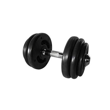 Imagem de Dumbbell Injetado com Pegada Cromada Academia Fitness 28kg