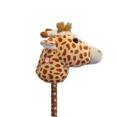 Imagem de Pelúcia Girafa Com Som 66cm Galopa Pets Cavalo De Pau Toyng