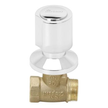 Imagem de Kit 10 Registro Pressão 3/4 Para Chuveiro C40 Cromado