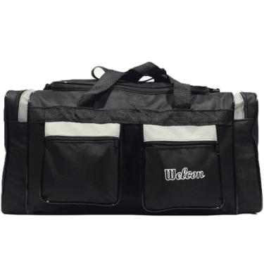 Imagem de Mala de Viagem Grande Reforçada Welcon bolsas Dois Bolsos (Cinza)