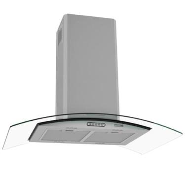 Imagem de Coifa Exaustor Ilha Vidro Curvo 90cm Inox Nardelli 4 a 6 Bocas 220V