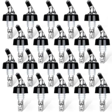 Imagem de Despejador de garrafa medido automático – dosador rápido de dosador de bebidas bebidas vinho coquetel dispensador de utensílios de bar doméstico – pacote com 20 42,5 g