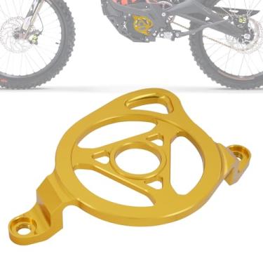 Imagem de IUVWISN Capa de motor de motocicleta com proteção de caixa ventilada CNC para Surron Sur Ron Light Bee X/S/L1E Segway X260 X160 Electric Dirt Bike EBike Gold