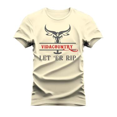 Imagem de Camiseta Algodão Estampada Unissex T-Shirt Confortável Let Rip-Unissex