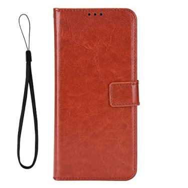 Imagem de Caso para Oukitel C35,Design de pé Leather Flip Case com slots de cartão de carteira