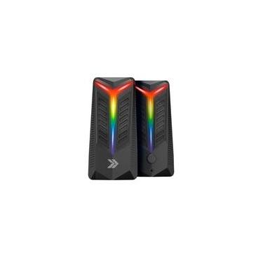 Imagem de Caixa de Som Gamer KBM! GAMING CSG120, RGB, AUX, Drive de 45mm, RMS 10W - KGCSG120