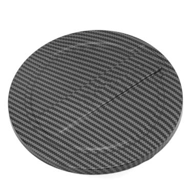 Imagem de Tampa do Tanque de Combustível de Carro Estilo Fibra de Carbono, Adesivo de Substituição para Tampa de Enchimento de óleo do Motor, Decoração para Prius Xw30 2009-2015