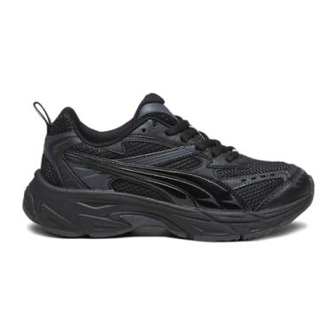 Imagem de PUMA Tênis Morphic, preto e cinza forte, 34 unissex criança grande, Puma Preto e cinza forte, 5.5 Big Kid