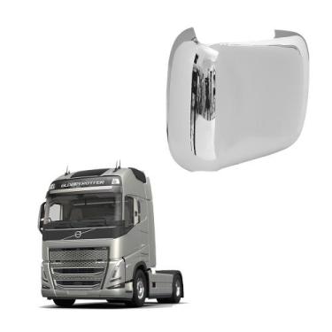 Imagem de Tampa Retrovisor Auxiliar p Volvo FM 2018 2019 2020 Cromada - Fabbof