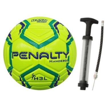 Imagem de Bola Handball Penalty H3L Ultra Fusion Oficial Handebol Mais Inflador,