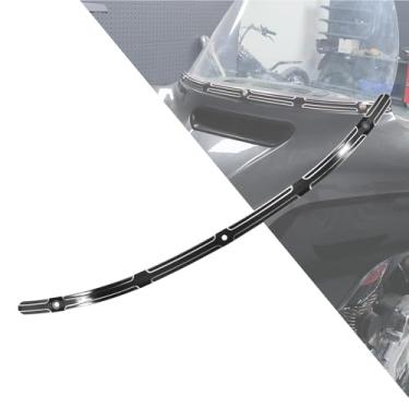 Imagem de HDBUBALUS Motorcycle CNC Slot Track Styling Para-brisa Acabamento para Harley 2014-2016 Touring FLHT FLHX