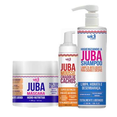 Imagem de Kit Widi Care Juba Shampoo 500ml, Mousse e Máscara