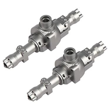 Imagem de ACEKEEPS 2-Pack Front/Rear Metal Axle Housing Portal Center Gearbox Housing for Redcat Gen8, Replace RER11405 (Titanium)