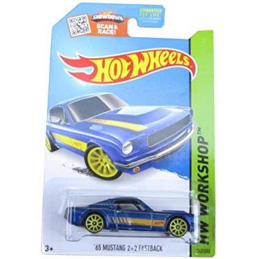 Imagem de Hot Wheels, 2015 HW Workshop, 65 Mustang 2 + 2 Fastback [Blue] Die-Cast Vehicle #242/250, 1:64 Scale by Hot Wheels
