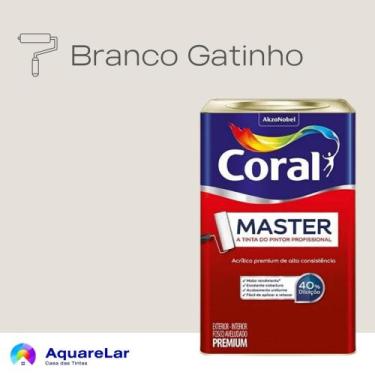 Imagem de Coral Master Fosco 16L, BRANCO GATINHO