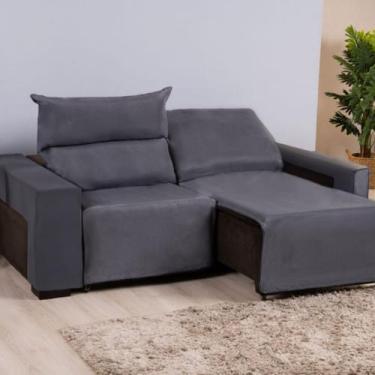 Imagem de Capa para sofá protetora retrátil reclinável 2 mód. malha gel tecido g