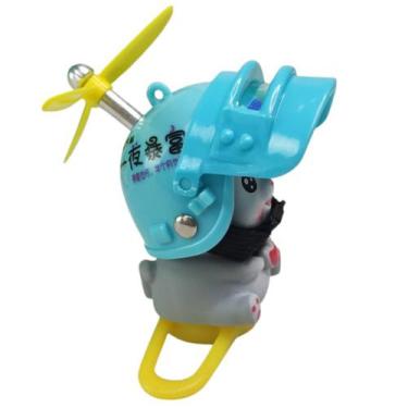 Imagem de Gato Gatinho Guidao Bike Moto Luzes Som Buzina Capacete Fofo Motocicle