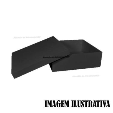 Imagem de Kit 20 Caixa Quadrada Tampa Sapato 20x20x5 Mdf Madeira Pintado - ATACA