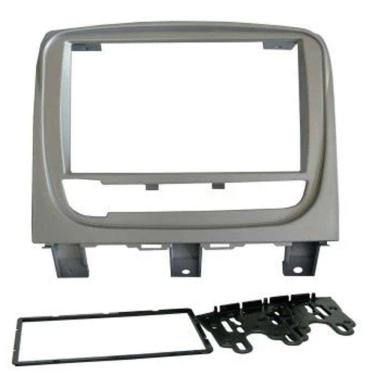 Imagem de Moldura 2 Din Fiat Strada / Palio Weekend Prata