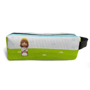 Imagem de Estojo Escolar Infantil Unissex Tema Menino Jesus - Use Thuco