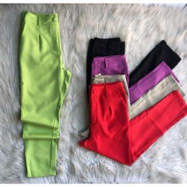 Imagem de Calça De Alfaiataria 8427 - Doutoras Modas , Bege, P