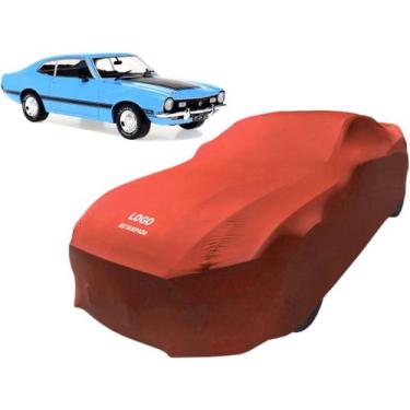 Imagem de Capa De Tecido Para Carro Antigo 1970 Ford Maverick - Mz, Vermelha