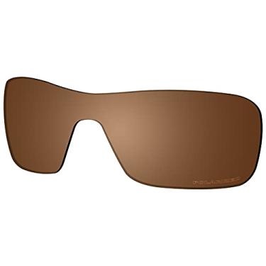 Imagem de SAUCER Lentes de reposição premium para óculos de sol Oakley Turbine Rotor OO9307 de alta definição - marrom âmbar polarizado