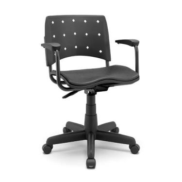 Imagem de Cadeira p/ Escritório Ergonômica NR17 Ergoplax Secretária - Plaxmetal,