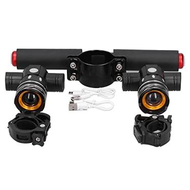 Imagem de Farol de LED Com Suporte de Alumínio para Scooters ES2/ES4, USB Recarregável,