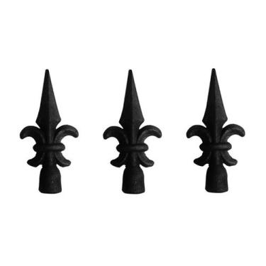 Imagem de Kit 3 Ponteiras Ponta de Lança Ferro N11 Grade Portão Muro - UNICLÁUDI