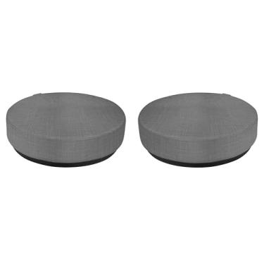 Imagem de Almofada de piso Pro Series com base oscilante, pacote com 2; móveis comerciais colaborativos para lobby de hotel, escritório, restaurante, sala de espera - cinza ardósia