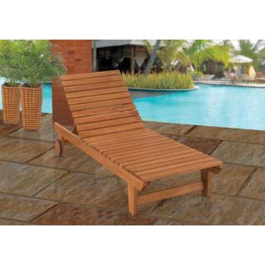 Imagem de Espreguicadeira Recanto Stain Jatoba 1,84m - 15678 - Sun House