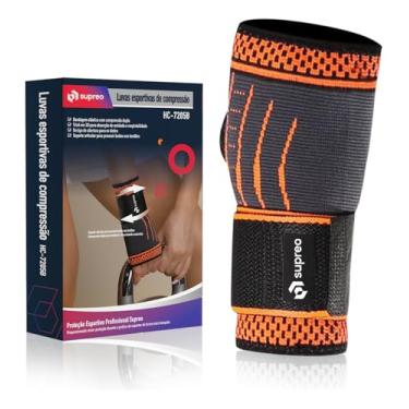 Imagem de Munhequeira de pulso ortopédica luva esportiva compressão ajustavél academia esportes crossfit