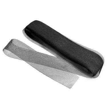 Imagem de BangBoom Trança rígida de crina de cavalo de 50 metros de largura para costura, trança de crina de cavalo de poliéster, tecido de crinolina para desossar chapéu, saia, vestidos, acessórios de corte