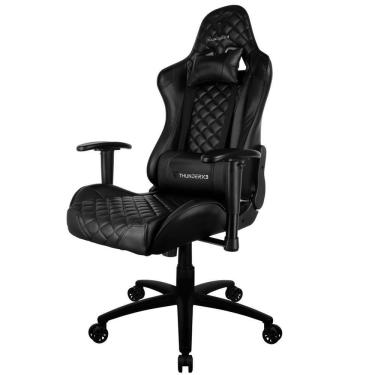 Imagem de Cadeira Gamer Office Giratória com Elevação a Gás TGC12 H01 Preto - ThunderX3