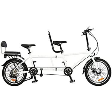 Imagem de Bicicleta - Bicicleta Dobrável Urbana, Bicicleta Adulto Dobrável Para Praia, Ajustável Em 7 Velocidades,Branco,Collector88