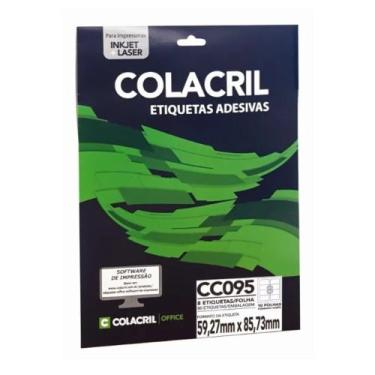 Imagem de Etiqueta Adesiva Colacril Carta CC095 59,27x85,73mm C/80