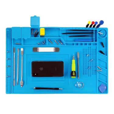 Imagem de Manta Magnética Manutenção Celular Antiestática Silicone Bancada 45x30