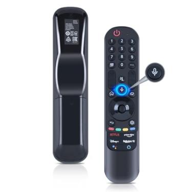 Imagem de Substituição MR21GC AN-MR21GC Controle remoto por voz para LG Smart Magic 2021 OLED TV G1 C1 A1 Series QNED Mini-LED TV QNED99 QNED90 Series NanoCell TV QNED99 QNED90 NANO75 NANO80 NANO85 Series