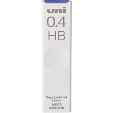 Imagem de Refil de grafite uni à prova de manchas para lapiseira | 0,4 mm | HB | 30 peças