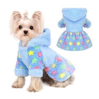 Imagem de Moletom com capuz para cães, roupas de inverno para cães pequenos, meninos, meninas, para cães, casacos de cachorro para clima frio, moletom para cachorro de outono para chihuahua Yorkie, suéter de