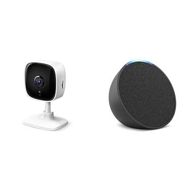 Imagem de Camera de Segurança Wi-Fi, 1080p Full HD TP-Link Tapo C100 + Echo Pop (Última geração)