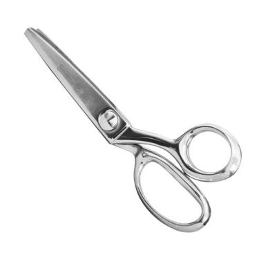 Imagem de Tesoura Forjada Professional e Niquelada para Picotar 19 cm - Mundial