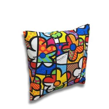 Imagem de Almofada 45x45 Impermeáveis Capa + Refil 1 Unidade (ABSTRATO FLOR)