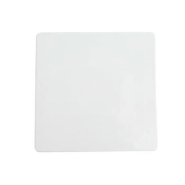 Imagem de Prato plano de cerâmica retangular branco bife de sushi doméstico comida ocidental - prato plano quadrado de 30,5 cm