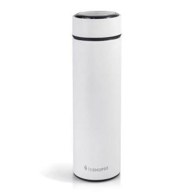 Imagem de Garrafa Squeeze Térmico Inox Vermelho Lazer Academia 500ml Termopro, B